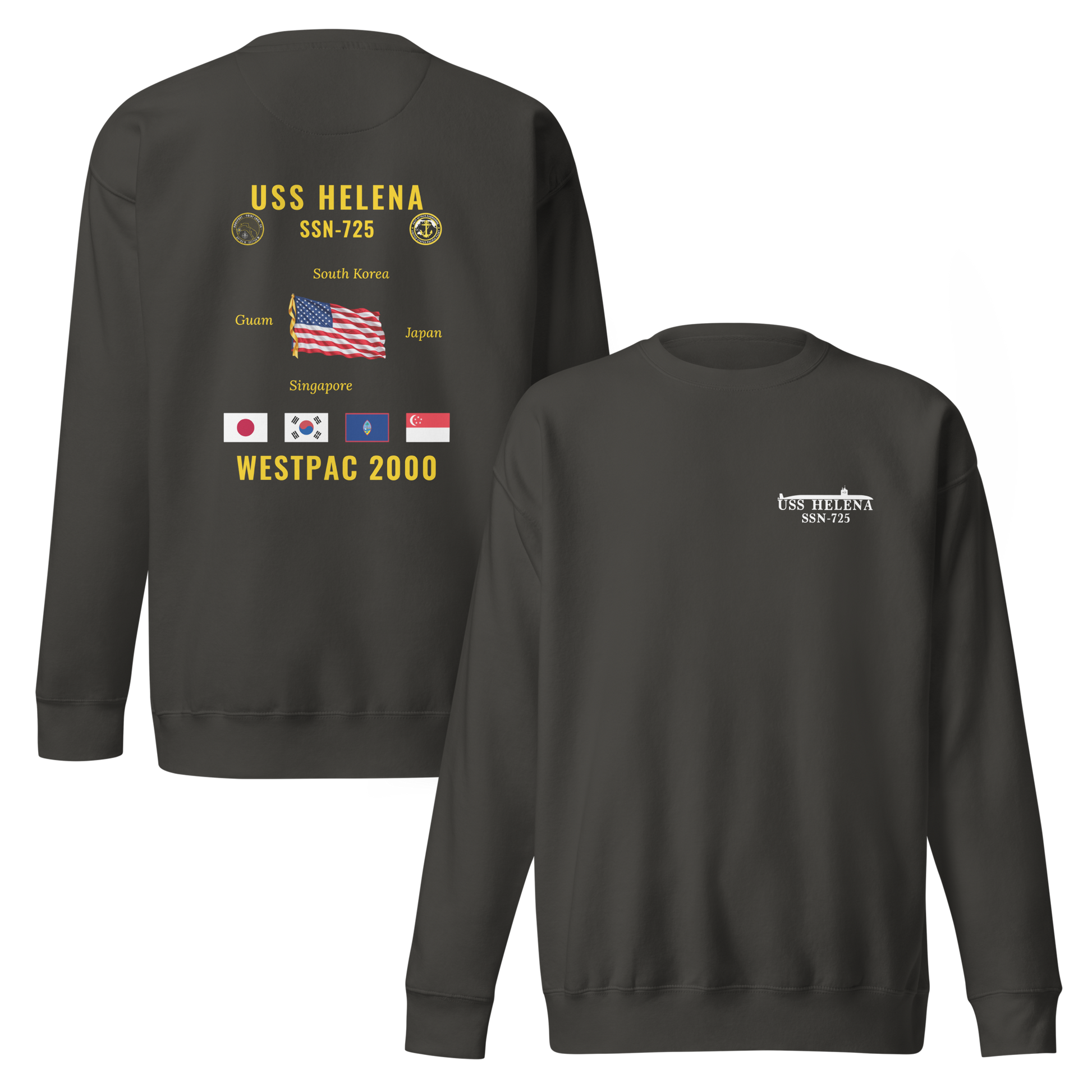 USS Helena (SSN-725) 2000 WestPac Cruise Sweatshirt