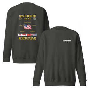 USS Houston (SSN-713) 1992-93 WestPac Cruise Sweatshirt