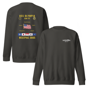 USS Olympia (SSN-717) 2005 WestPac Cruise Sweatshirt