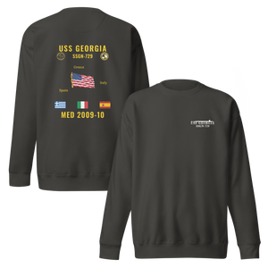 USS Georgia (SSGN-729) 2009-10 Med Cruise Sweatshirt