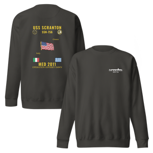 USS Scranton (SSN-756) 2011 Med Cruise Sweatshirt
