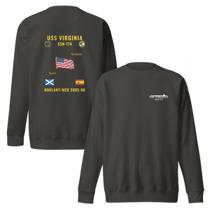 USS Virginia (SSN-774) 2005-06 NORLANT/Med Cruise Sweatshirt