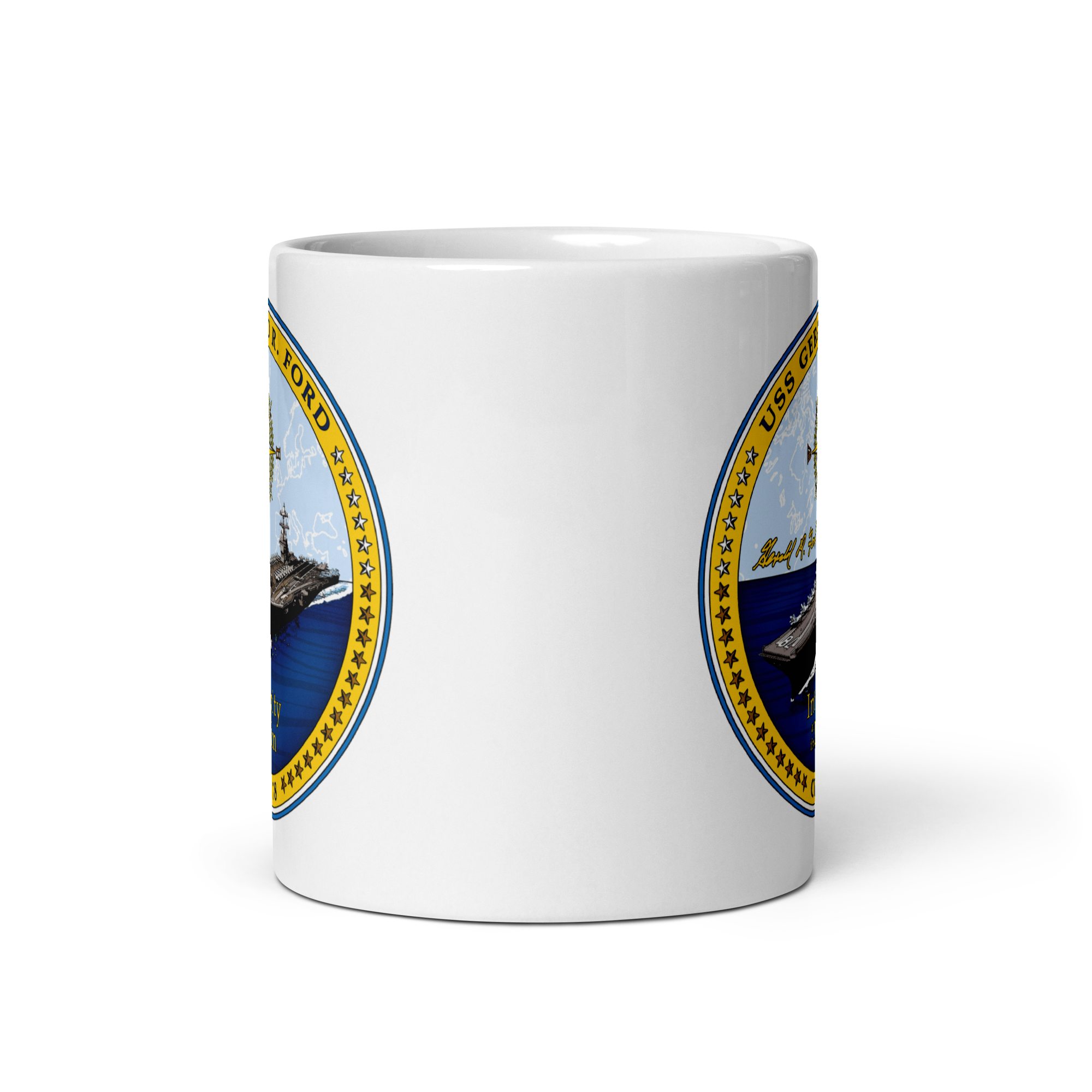 USS Gerald R. Ford (CVN-78) Ship's Crest Mug