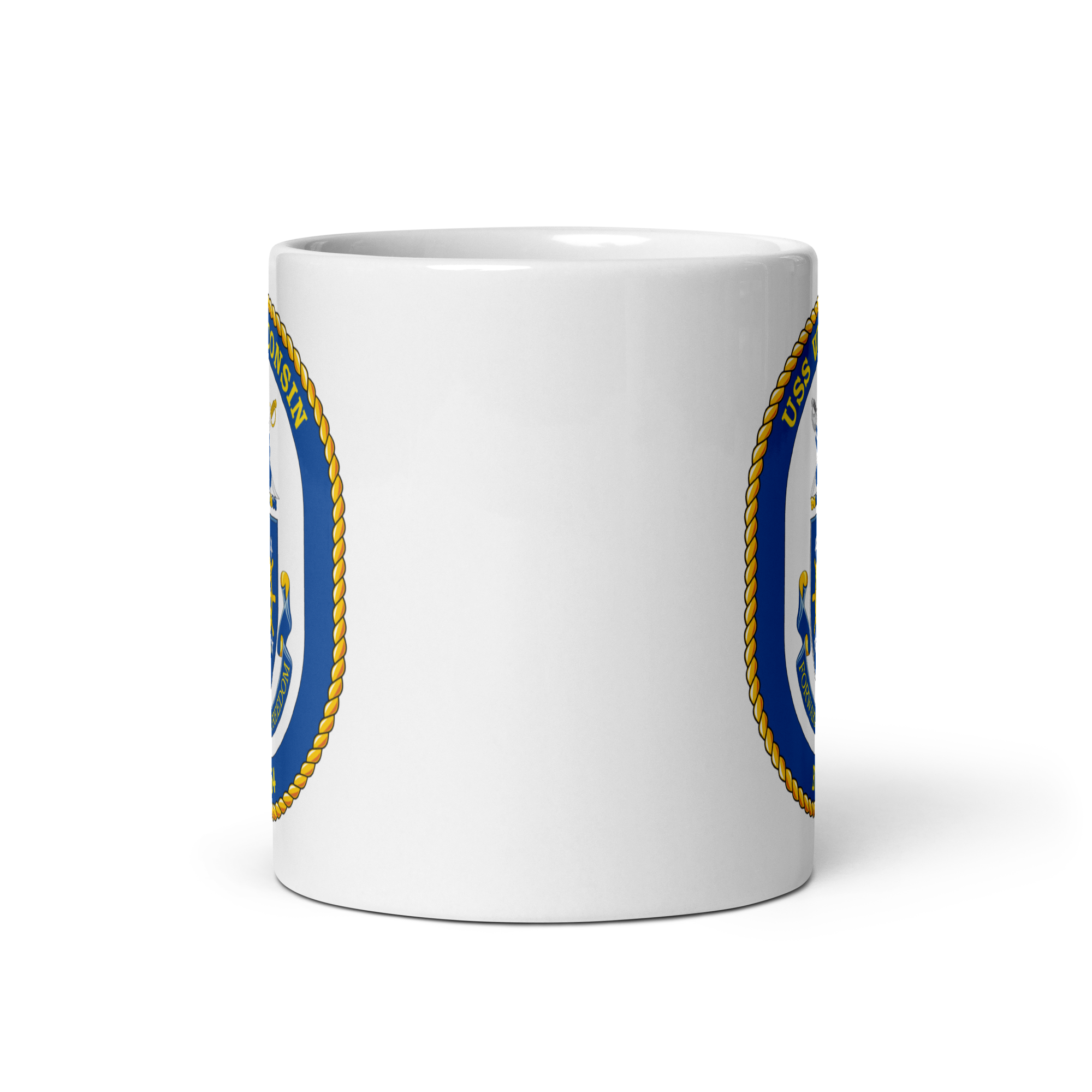 USS Wisconsin (BB-64) Ship's Crest Mug