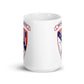 USS Chicago (CG-11) Ship's Crest Mug - Blue – front view, white, 15oz
