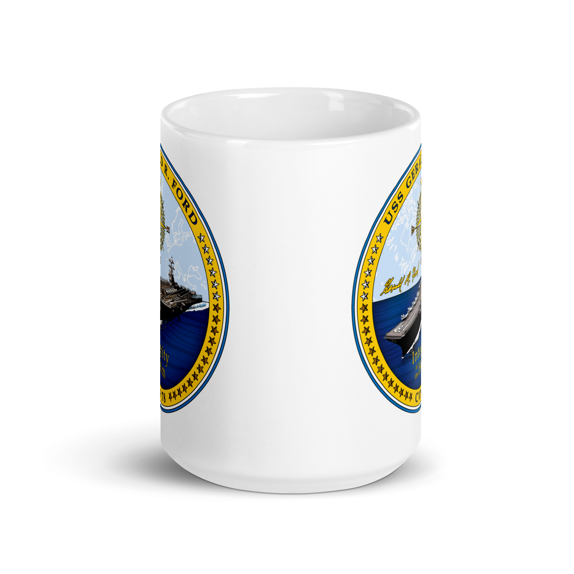 USS Gerald R. Ford (CVN-78) Ship's Crest Mug
