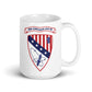 USS Chicago (CG-11) Ship's Crest Mug - Blue – right view, white, 15oz