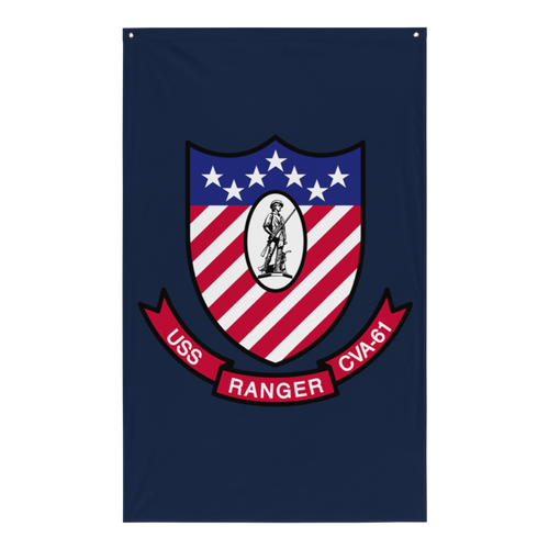 USS Ranger (CVA-61) Ship's Crest Flag