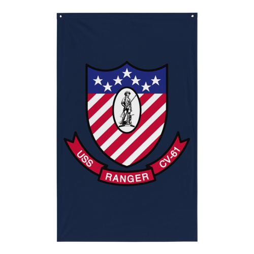 USS Ranger (CV-61) Ship's Crest Flag