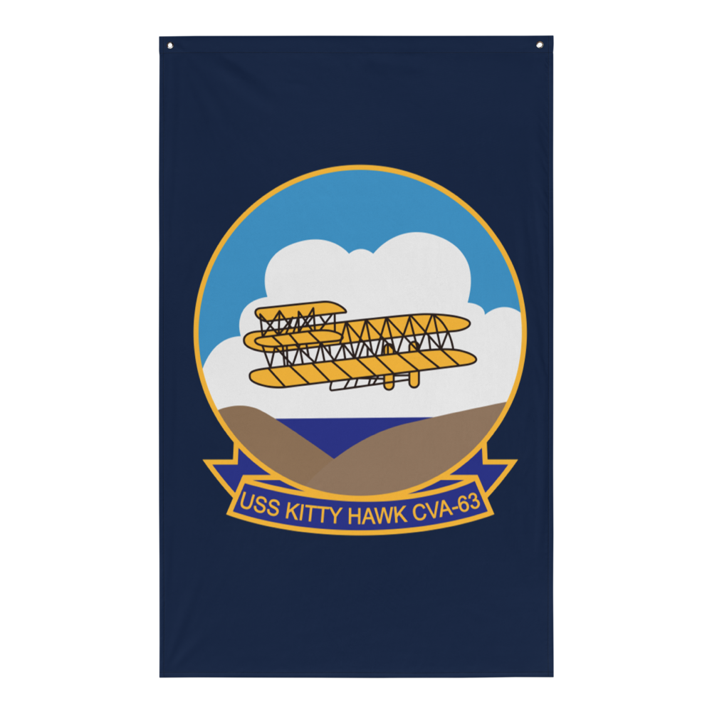 USS Kitty Hawk (CVA-63) Ship's Crest Flag