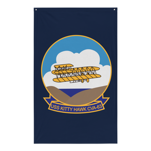USS Kitty Hawk (CVA-63) Ship's Crest Flag