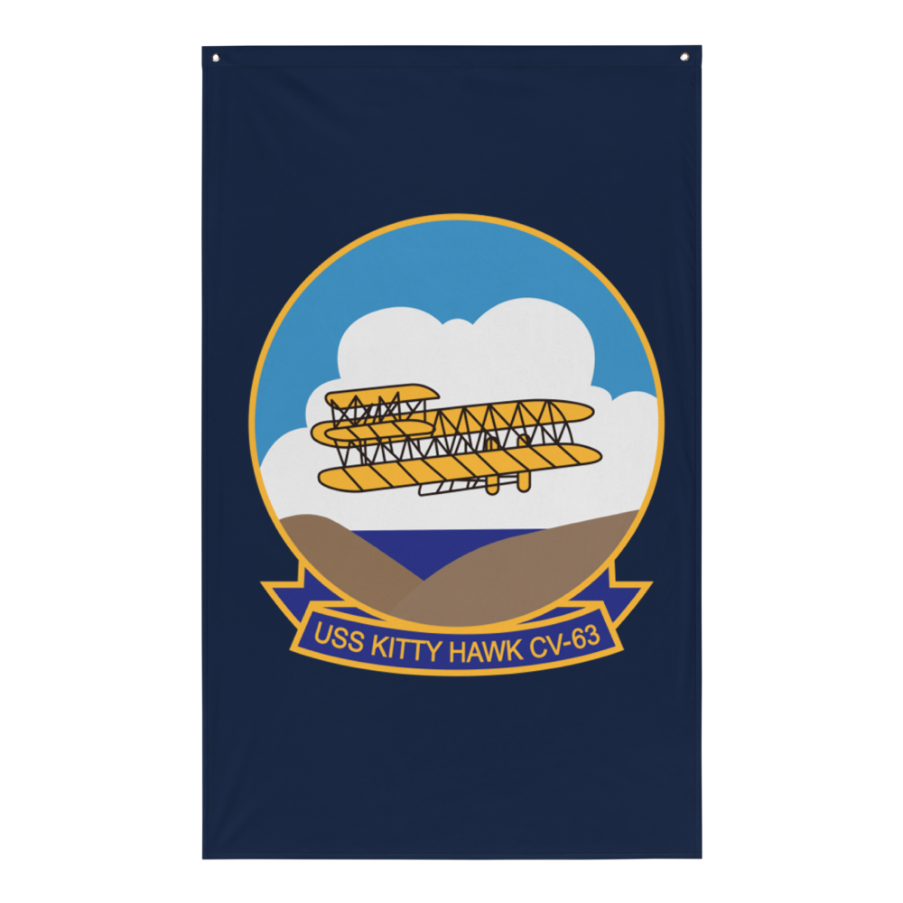 USS Kitty Hawk (CV-63) Ship's Crest Flag