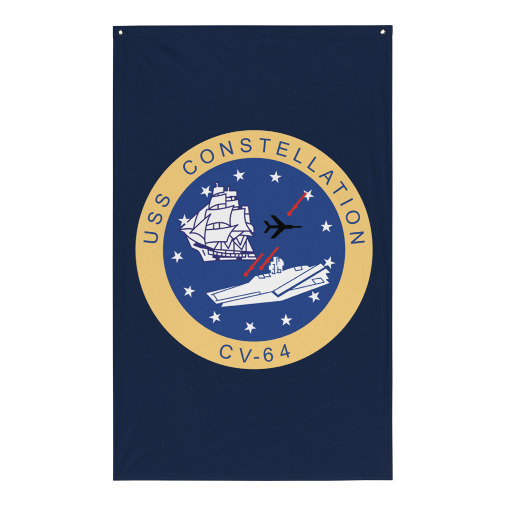 USS Constellation (CV-64) Ship's Crest Flag
