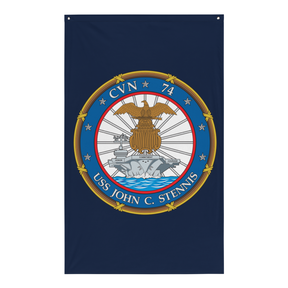 USS John C. Stennis (CVN-74) Ship's Crest Flag