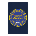 USS Harry S. Truman (CVN-75) Ship's Crest Flag – front view, white