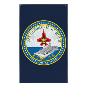USS George H.W. Bush (CVN-77) Ship's Crest Flag