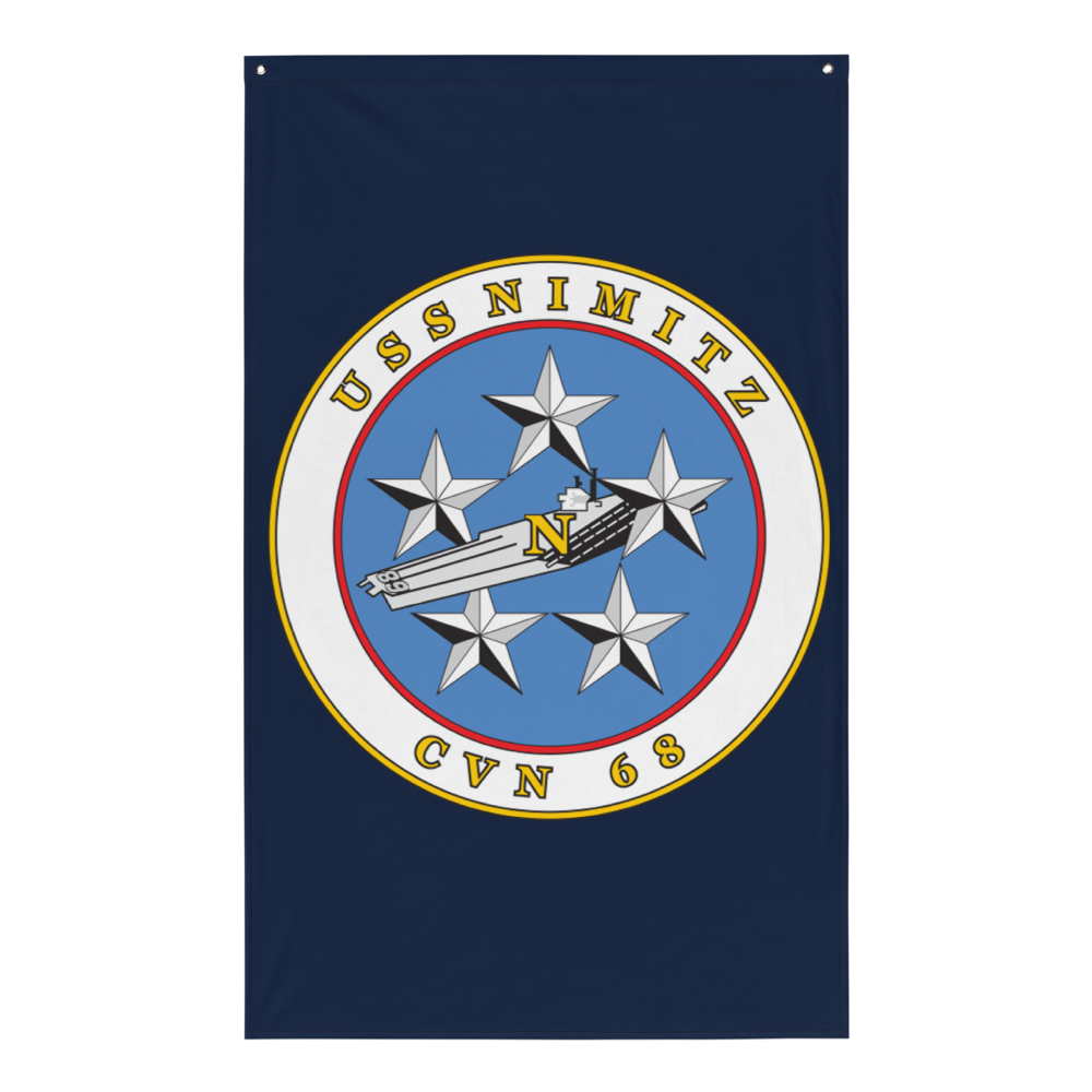 USS Nimitz (CVN-68) Ship's Crest Flag