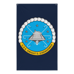 USS Dwight D. Eisenhower (CVN-69) Ship's Crest Flag – front view, white