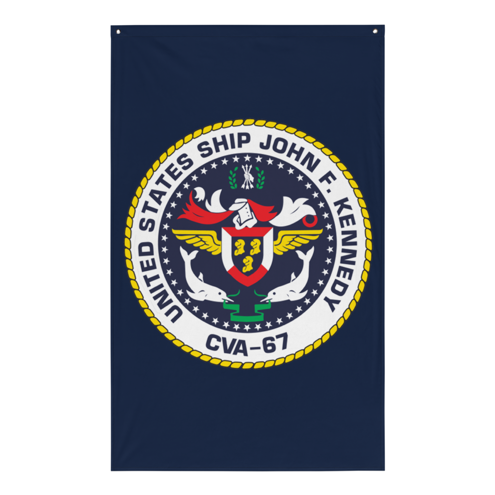 USS John F. Kennedy (CVA-67) Ship's Crest Flag