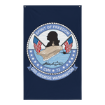 USS George Washington (CVN-73) Ship's Crest Flag – front view, white
