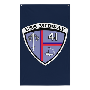 USS Midway (CV-41) Ship's Crest Flag