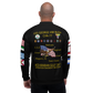 USS George H.W. Bush (CVN-77) 2017 FP Cruise Jacket - Black – back view, white