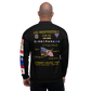 USS Independence (CVA-62) 1965 FP Cruise Jacket - Black – back view, white