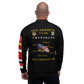 USS America (CV-66) 1989 FP Cruise Jacket - Black – back view, white