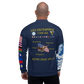 USS Enterprise (CVN-65) 1976-77 FP Cruise Jacket - Shellback – back view, white