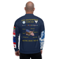 USS Enterprise (CVN-65) 1982-83 FP Cruise Jacket - Shellback – back view, white