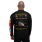 USS Independence (CVA-62) 1970-71 FP Cruise Jacket - Black – back view, white