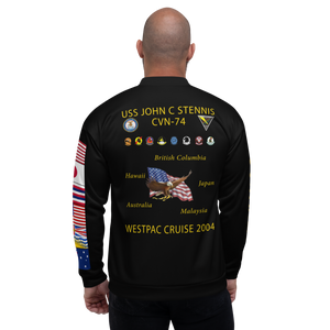 USS John C. Stennis (CVN-74) 2004 FP Cruise Jacket - Black