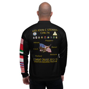 USS John C. Stennis (CVN-74) 2012-13 FP Cruise Jacket - Black
