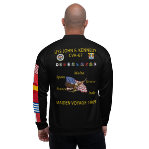 USS John F. Kennedy (CVA-67) 1969 FP Cruise Jacket - Black