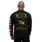 USS John F. Kennedy (CV-67) 1999-2000 FP Cruise Jacket - Black – back view, white