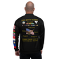 USS Kitty Hawk (CVA-63) 1973-74 FP Cruise Jacket - Black – back view, white