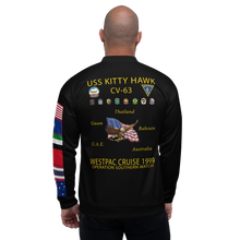 Load image into Gallery viewer, USS Kitty Hawk (CV-63) 1999 FP Cruise Jacket - Black