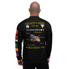 Load image into Gallery viewer, USS Kitty Hawk (CV-63) 1987 FP Cruise Jacket - Black