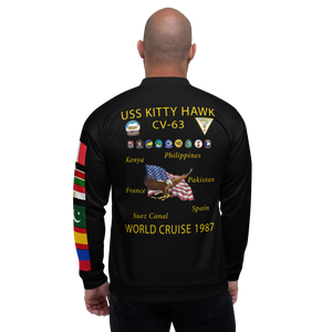 USS Kitty Hawk (CV-63) 1987 FP Cruise Jacket - Black