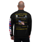 USS Kitty Hawk (CV-63) 1979-80 FP Cruise Jacket - Black – back view, white