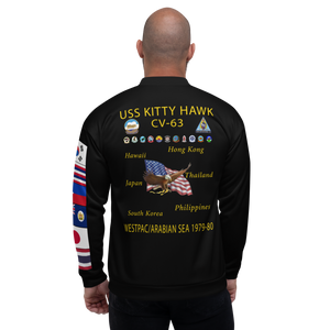 USS Kitty Hawk (CV-63) 1979-80 FP Cruise Jacket - Black
