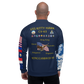 USS Kitty Hawk (CV-63) 1981 Cruise Jacket - Shellback – back view, white