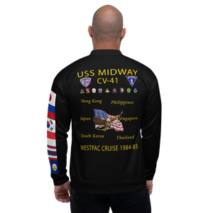 USS Midway (CV-41) 1984-85 FP Cruise Jacket - Black