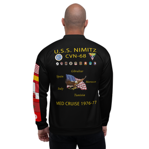 USS Nimitz (CVN-68) 1976-77 FP Cruise Jacket - Black