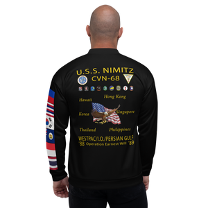 USS Nimitz (CVN-68) 1988-89 FP Cruise Jacket - Black