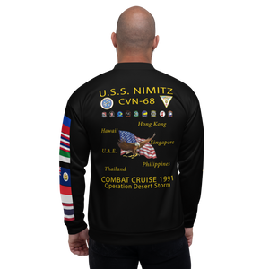 USS Nimitz (CVN-68) 1991 FP Cruise Jacket - Black