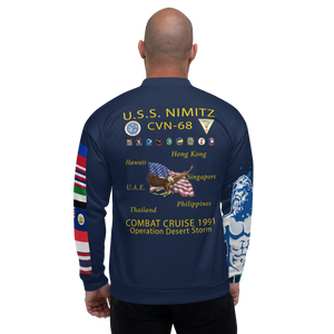 USS Nimitz (CVN-68) 1991 FP Cruise Jacket - Shellback