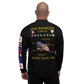 USS Ranger (CVA-61) 1960 FP Cruise Jacket - Black – back view, white