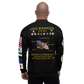 USS Ranger (CV-61) 1992-93 FP Cruise Jacket - Black – back view, white