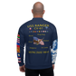 USS Ranger (CV-61) 1980-81 FP Cruise Jacket - Shellback – back view, white